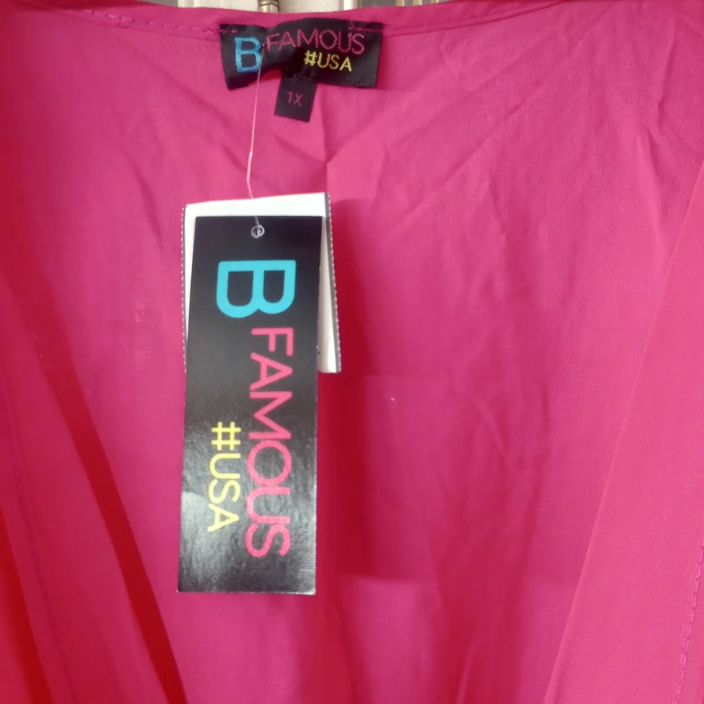 Pink Wrap Top - Picture 2 of 4